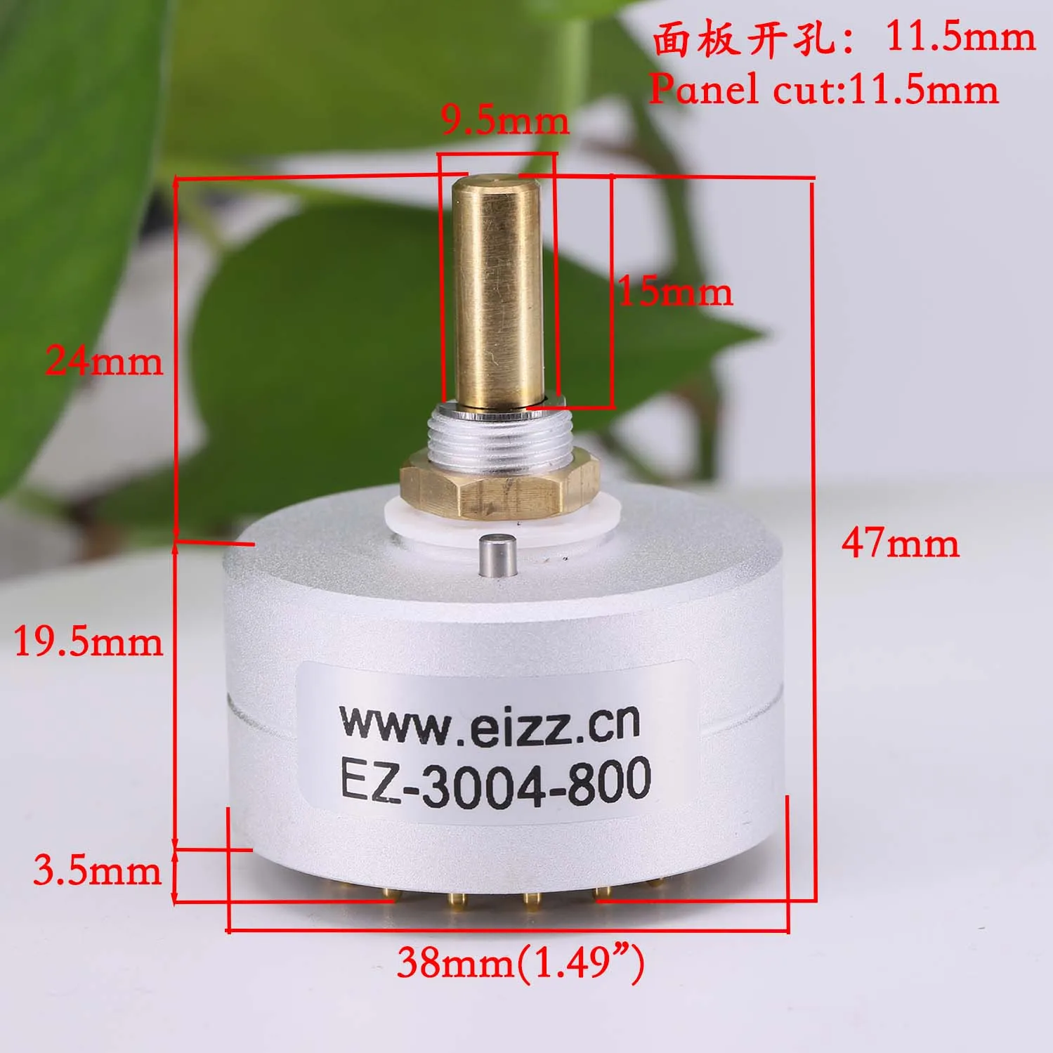 Selector de fuente de señal de interruptor giratorio EIZZ, 3 vías, 4 vías, 3 posiciones, interruptor de ajuste giratorio, amplificador de Audio HIFI DIY