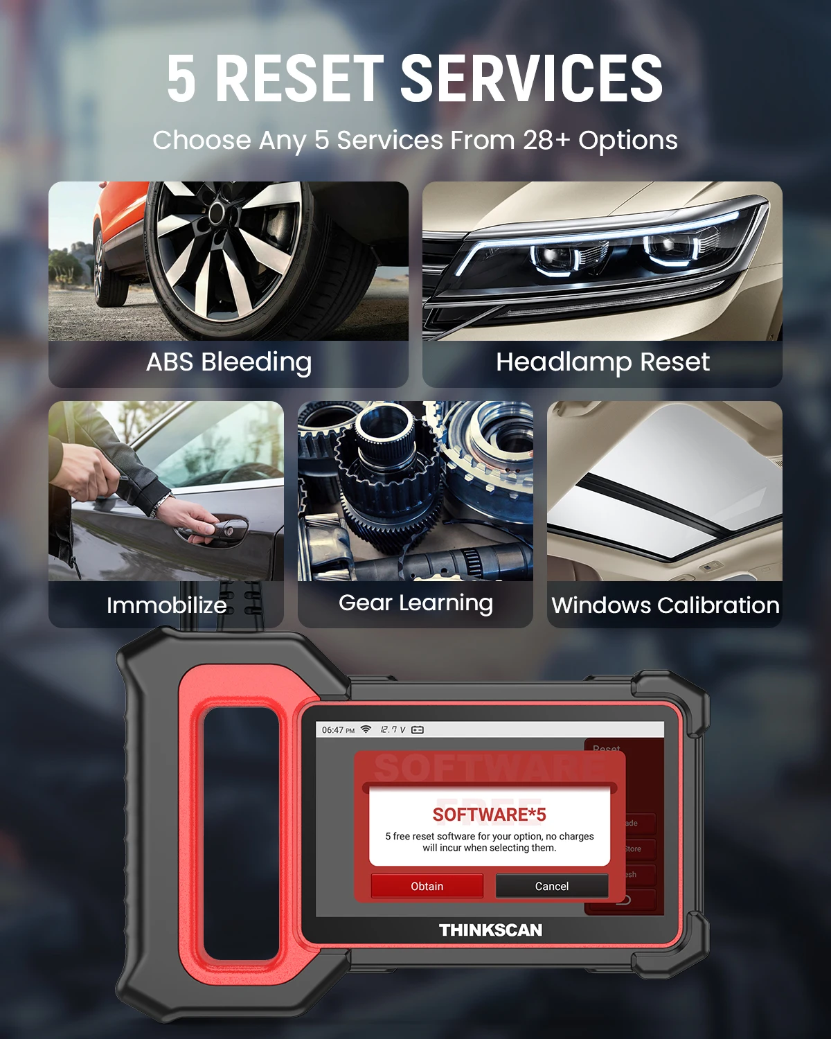 THINKCAR Thinkscan Plus S7 S6 S4 Obd2 Scanner voiture outils de Diagnostic Automotivo OBD Scanner bricolage outil de Diagnostic automatique lecteur de Code