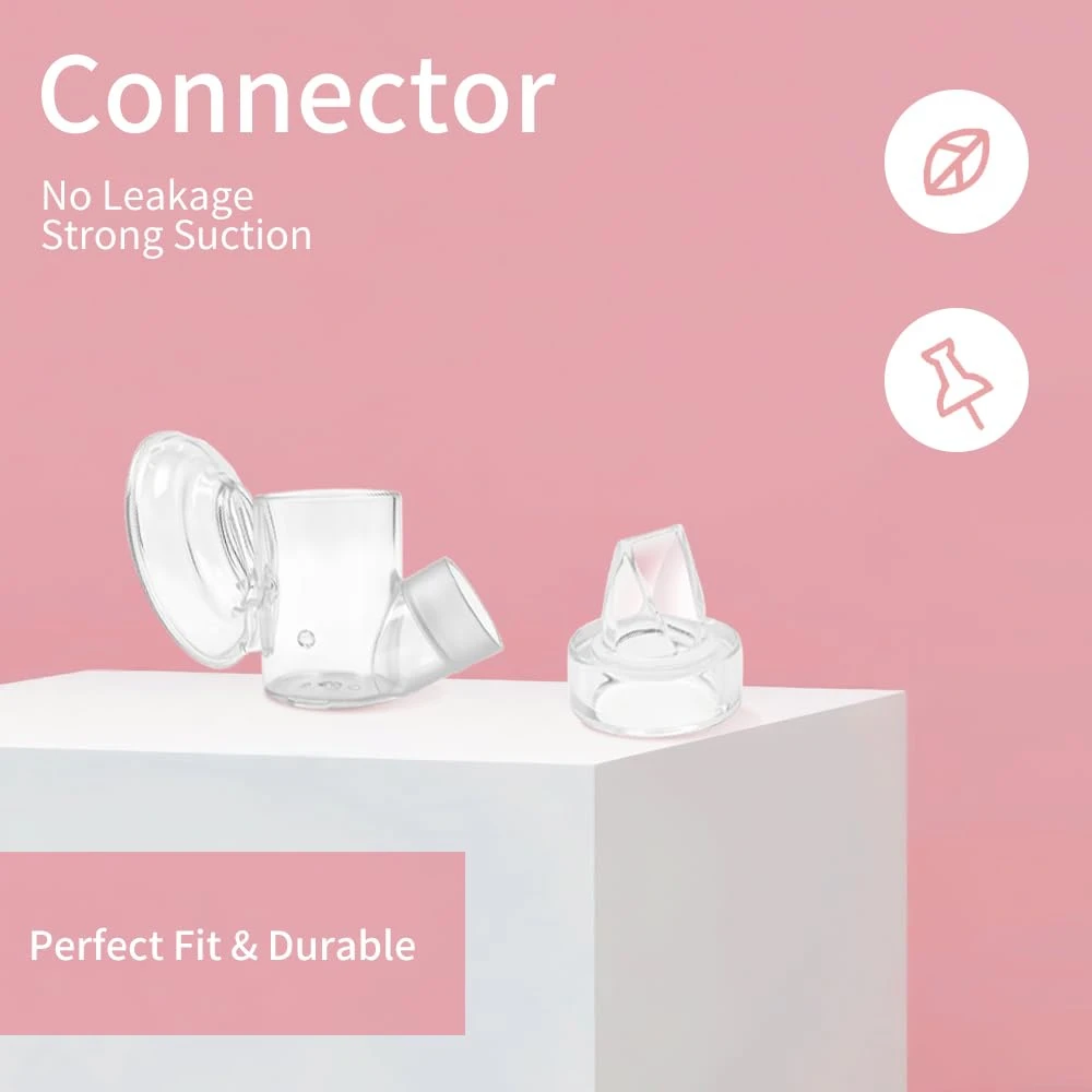 2 Juegos de Repuestos para Vasos de Leche Momcozy S12 Pro/S9 Pro: Vaso Colector, Válvula de Pico de Pato, Brida, Diafragma y Conector