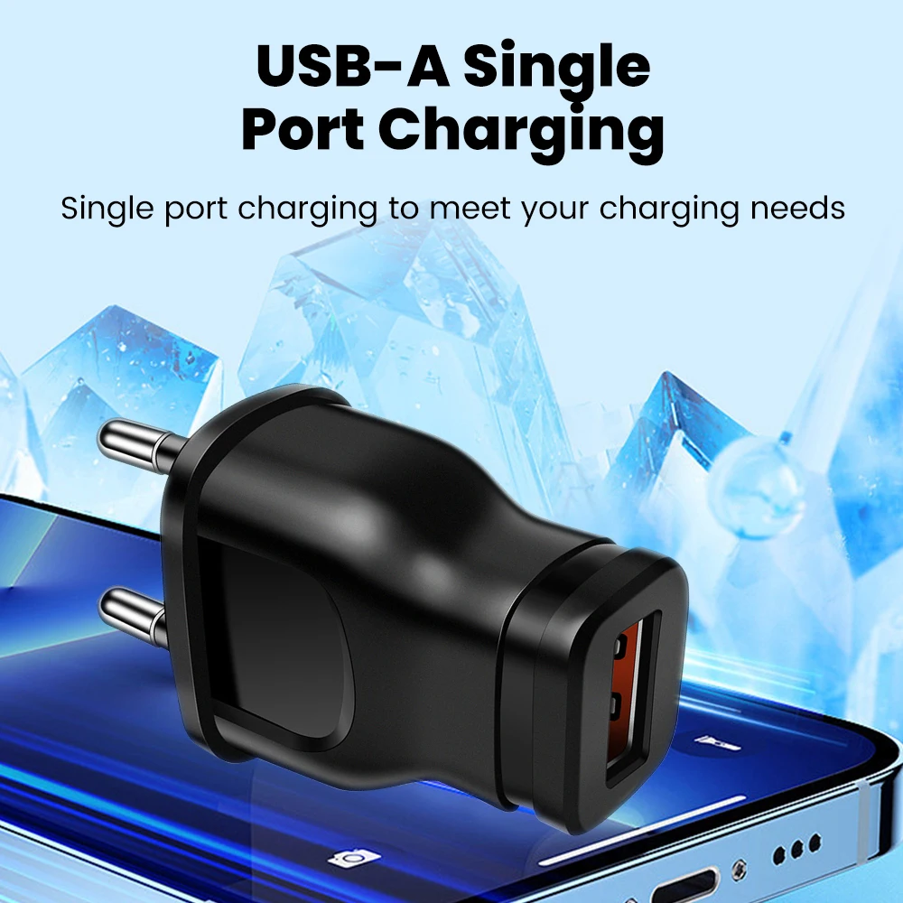 Mini cargador de viaje universal de 5V1A con enchufe europeo y estadounidense, cargador USB para iPhone, Samsung, Xiaomi, Redmi, Google, Huawei, cargador de pared para teléfono, adaptador de corriente