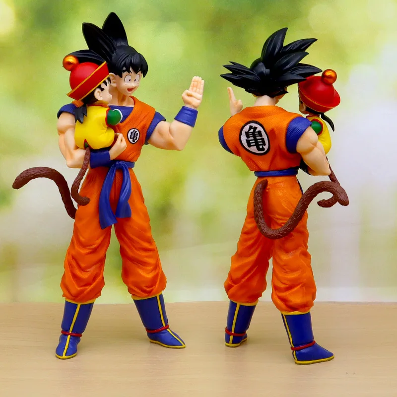 Figura de Anime Dragon Ball Son Goku con Gohan, Figura de Son Goku de 30 cm, Figuras de Acción de PVC, Colección de Modelos de Juguetes, Regalos