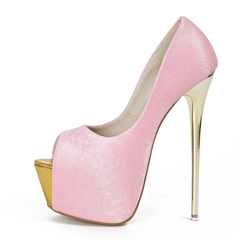 Liyke, zapatos elegantes para fiesta, boda, banquete, zapatos sexis poco profundos con punta abierta, tacones súper altos, zapatos de tacón con plataforma, talla grande 43 44 45