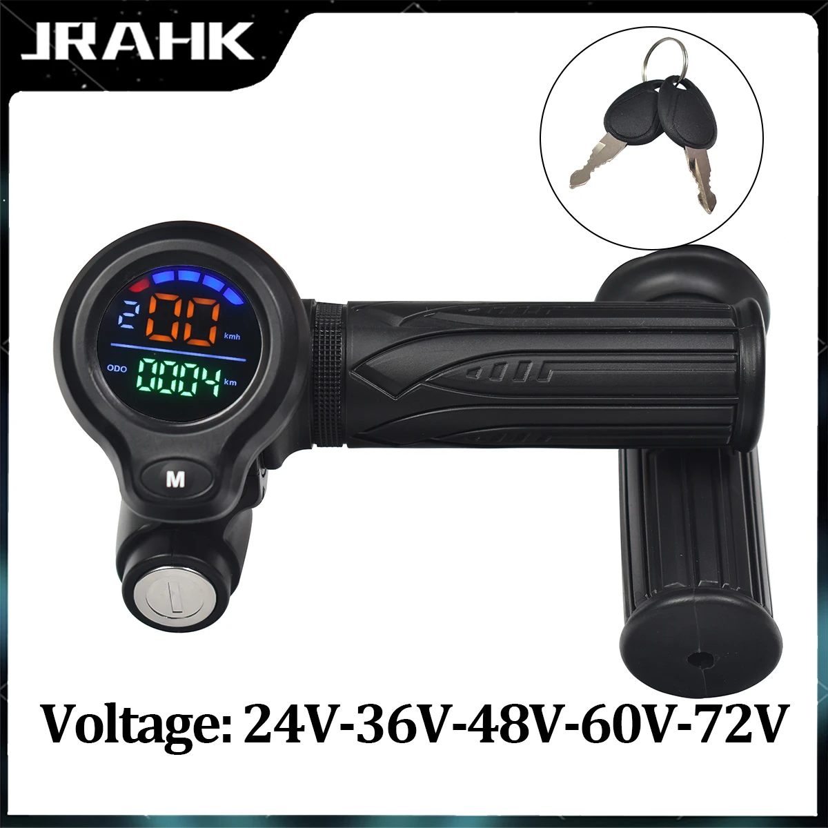 JRAHK bicicleta Scooter Eléctrico acelerador pantalla Ebike acelerador Monitor Digital para bicicleta 48v gatillo de Scooter Eléctrico