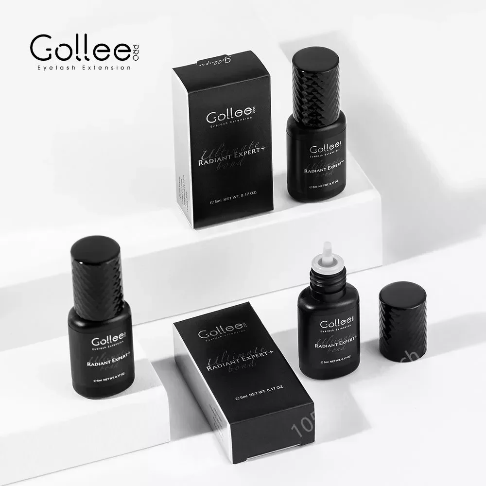 Gollee-pegamento S01 de secado rápido, 3 piezas, resistente al agua, para extensiones de pestañas, maquillaje profesional para salón de belleza