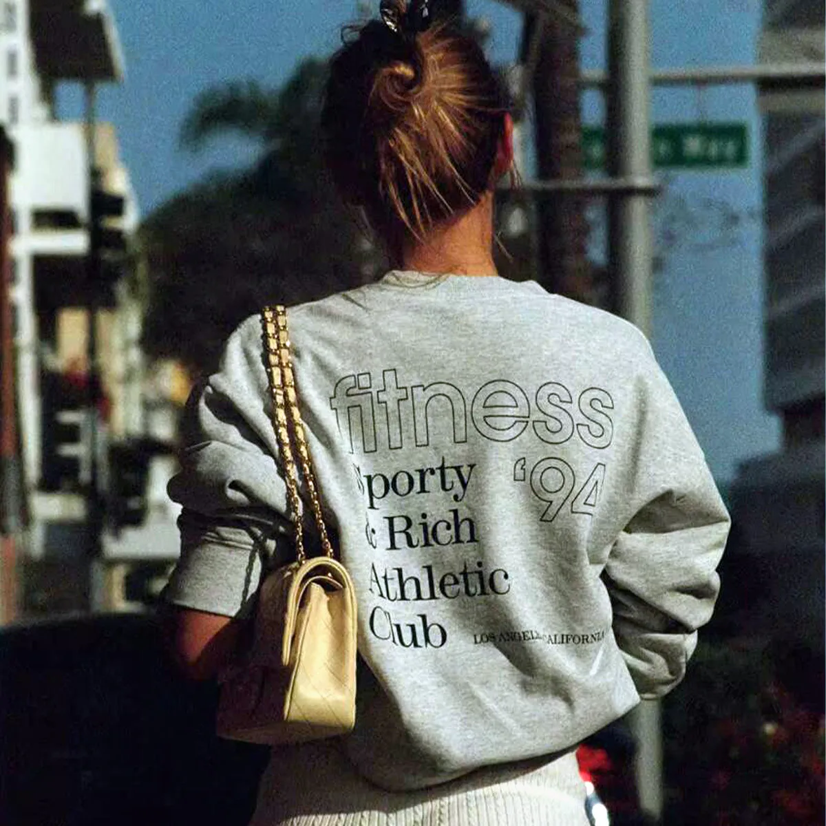 Sudaderas de lana gruesa gris con estampado de Club atlético Vintage de los años 90, jersey de manga larga con cuello redondo para mujer, jerséis de moda Ins