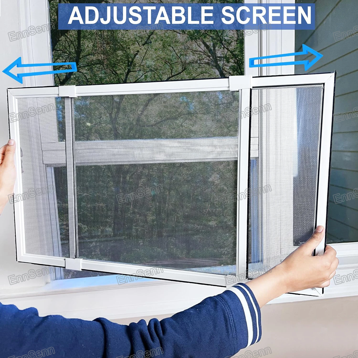 Pantalla de ventana expandible, ajustable de 2 vías, pantalla de repuesto perfecta para ventanas, puertas