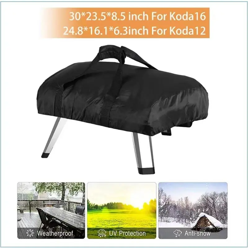Funda para Horno de Pizza 210D Compatible con Ooni Koda 12 16, Protector Solar para Exteriores, a Prueba de Polvo, Impermeable, Funda para Parrilla, Accesorios para Barbacoa