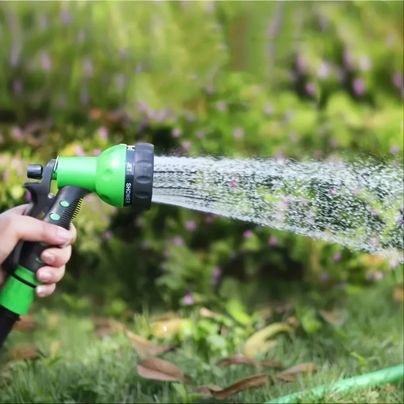 Pistola de agua de alta presión, 7 estilos, lavado de coches, manguera con boquilla ajustable para jardín, pistola de riego, manguera de césped, pulverizador de riego multifunción