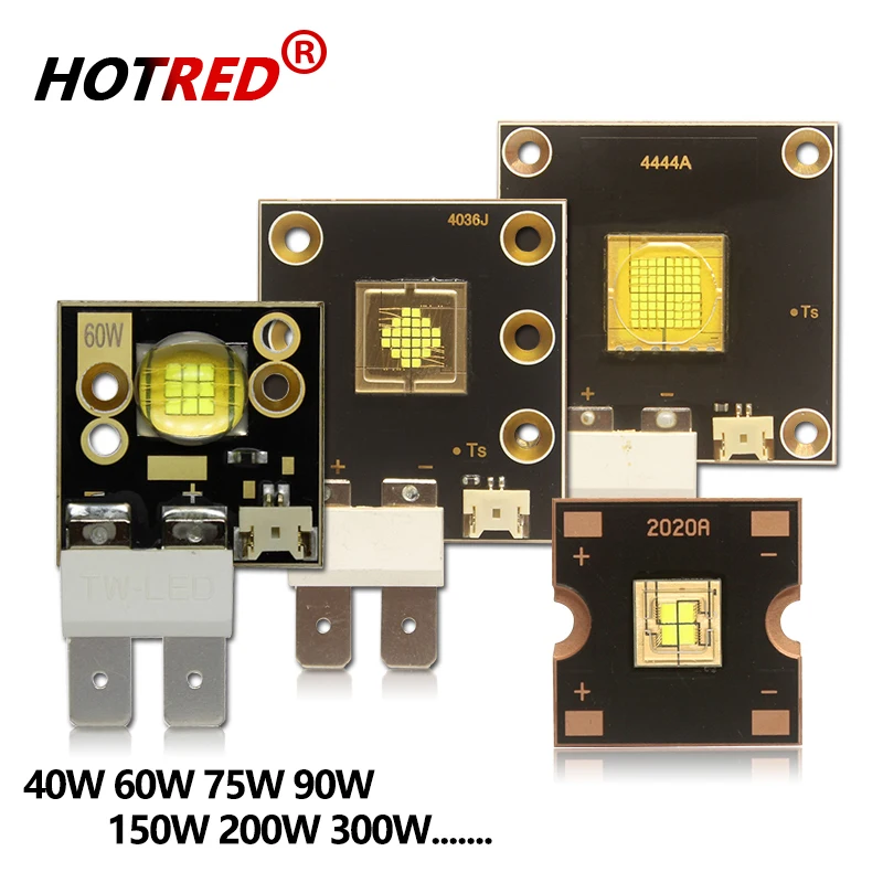 Luz LED de escenario de alta potencia 40W 60W 80W 90W 150W 200W 300W 400W 3V5V12V blanco frío luminoso para cabeza móvil Disco DJ lámpara Accesorios