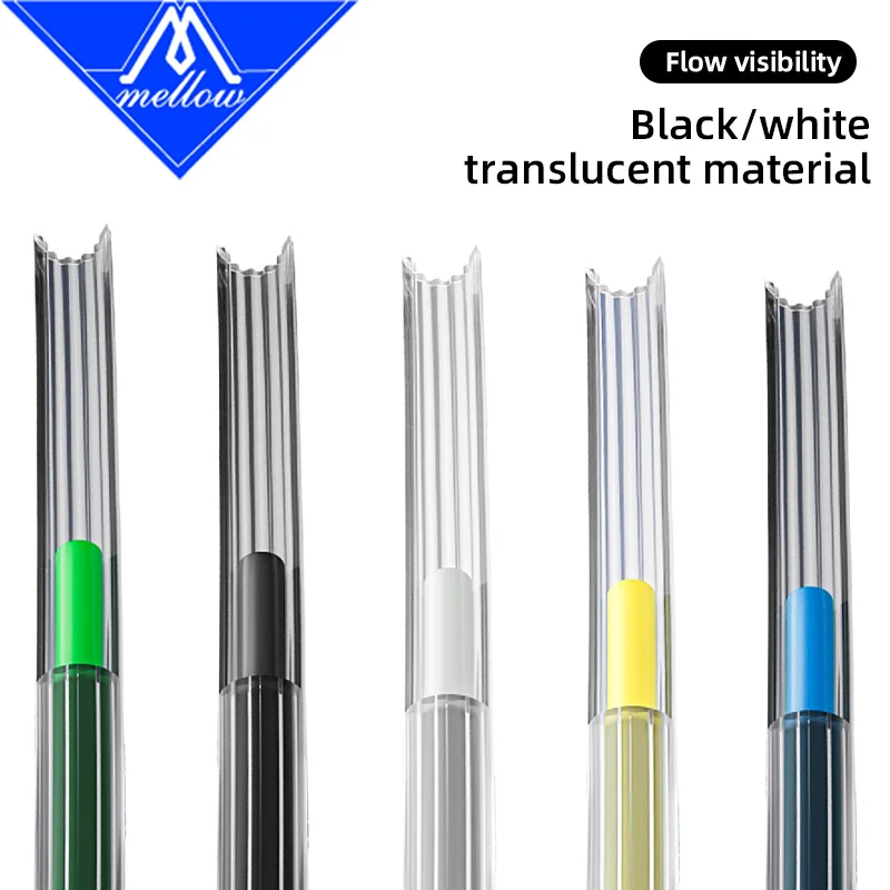 Tubo de PTFE de materiales japoneses en forma de estrella suave, Teflonto de 4mm de diámetro exterior, flujo ultrasuave, impresora 3D DIY para laboratorio Bambu AMS Creality