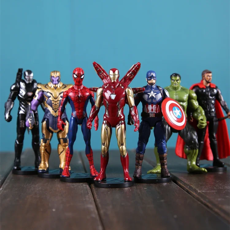 ZD Original vengadores Iron Man Spider Man verde GOBLIN VENOM 2099 Thor Capitán América Thanos Hulk máquina de guerra figuras de acción de juguete
