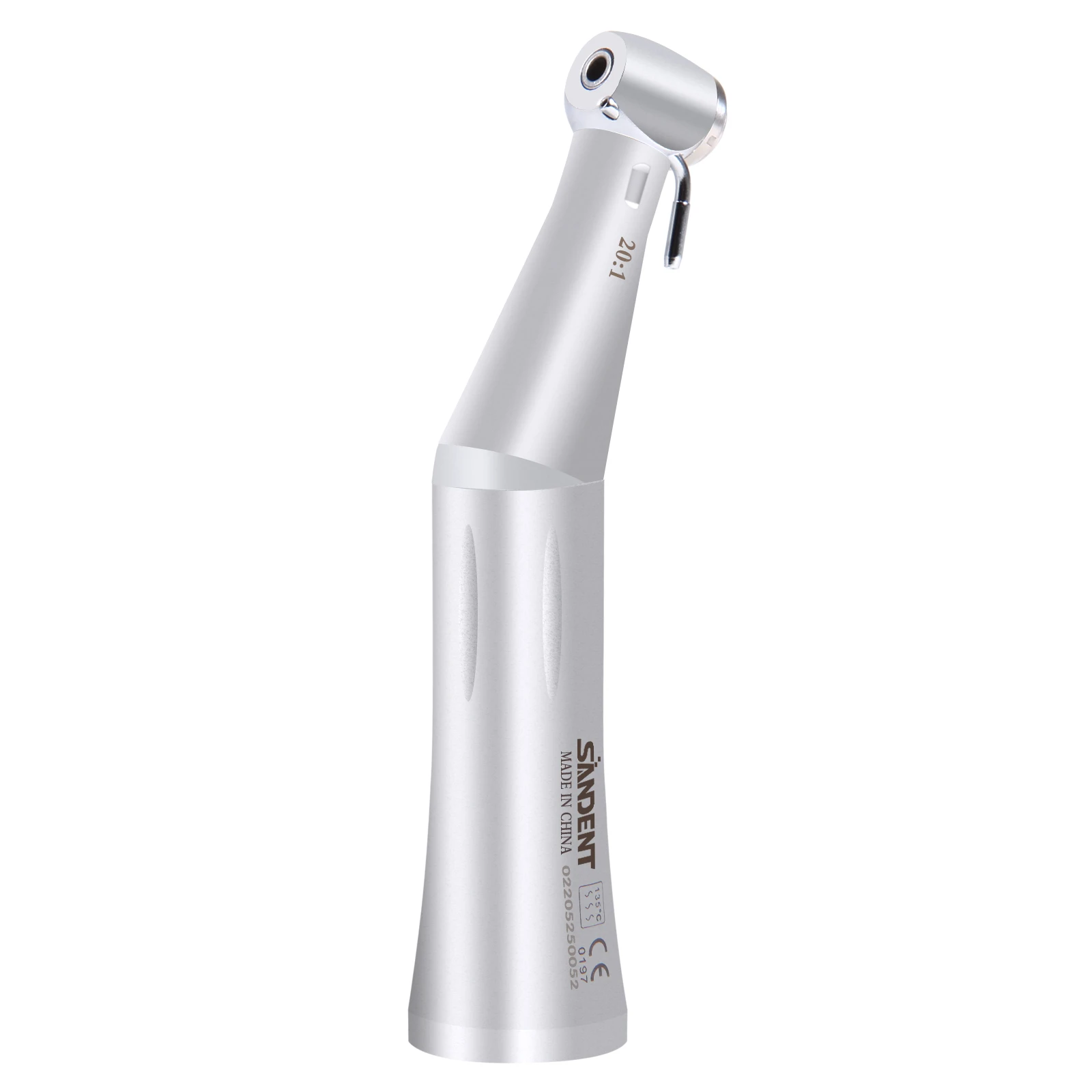 Pieza de mano dental contra-ángulo 20:1 de baja velocidad con botón pulsador, sistema de irrigación doble, compatible con N-S-K para implantes dentales
