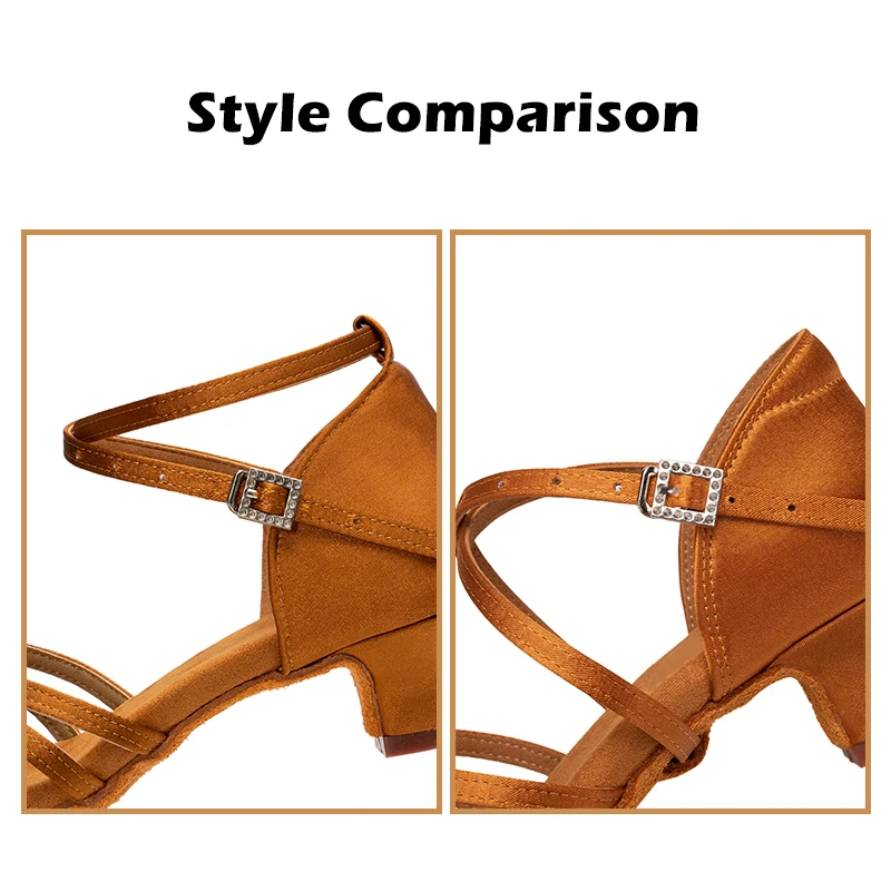 Zapatos de baile latino para niñas y mujeres, zapatos de salón modernos para baile de Tango y Salsa, zapatos de entrenamiento de tacones medios