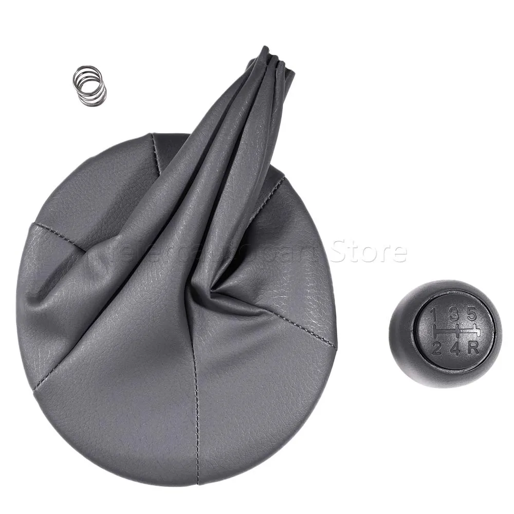 Perilla de palanca de cambios de coche, palanca de cambios, bota de polaina para FIAT PANDA (2) 169 2003 - 2011, Collar de cubierta, perilla de palanca de cambios de 5 velocidades, polaina Ki