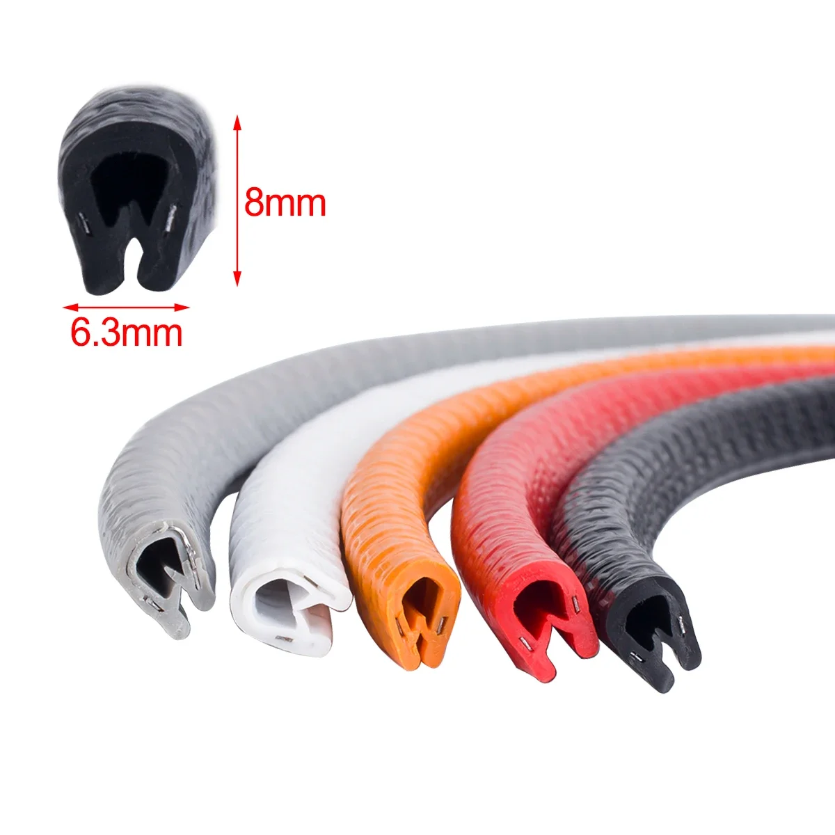 Tira de protección de borde de carcasa de carrocería de coche teledirigido 1/8 1/10, 1,07mm para coche trepador SCX10 TRX4 D90 RC4WD camión de recorrido corto