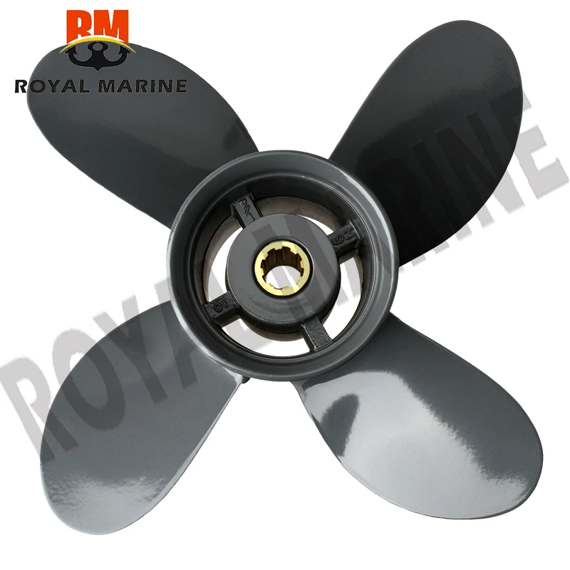 Hélice 9 1/4X10 para fueraborda Honda y Yamaha BF8D BF9.9D BF9.9 BF15A BF15D BF20 8 estrías 58134-ZV4-010AH