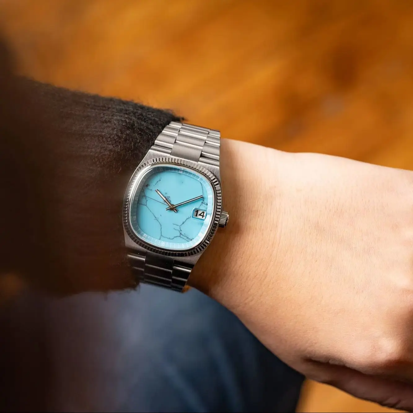 Reloj cuadrado retro para hombre, marca de lujo ligero, regalo genuino, nuevo 2026, correa de acero inoxidable, reloj de cuarzo impermeable