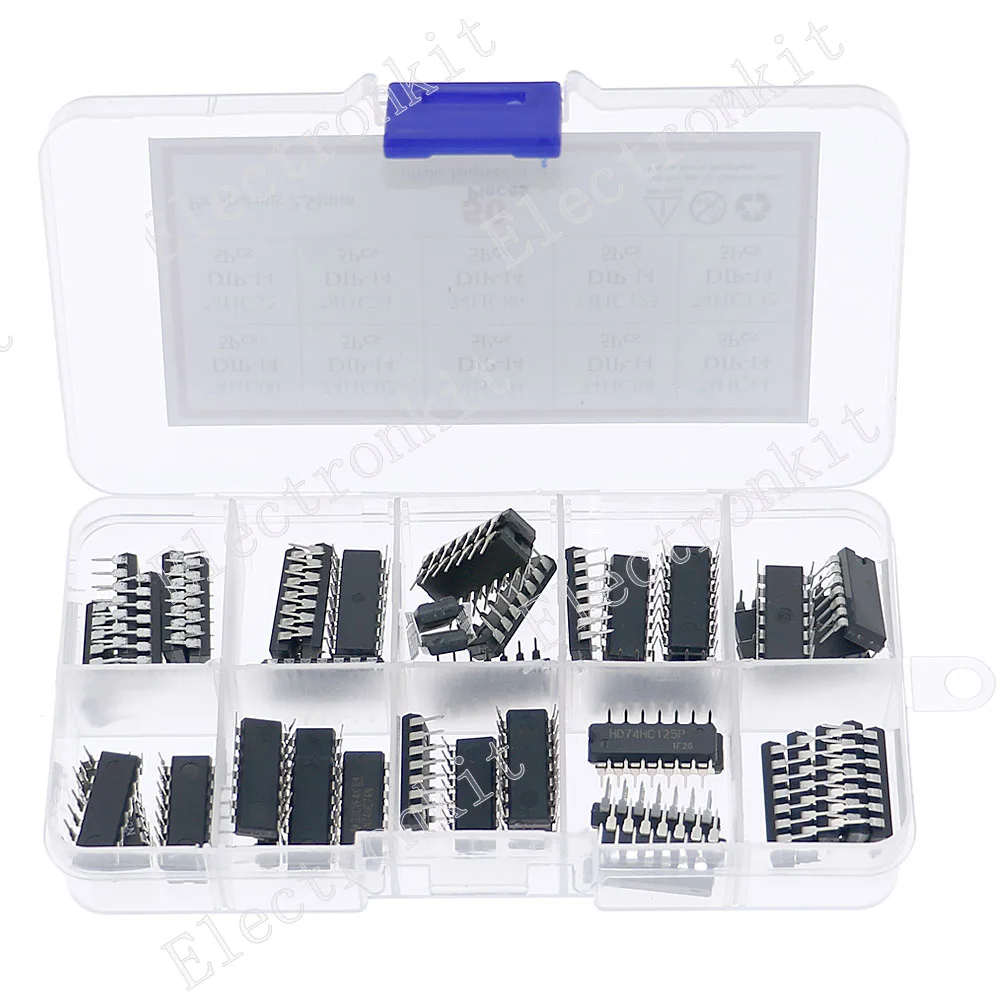 50 Uds 74HC00 74HC02 74HC04 74HC08 74HC14 74HC32 74HC74 74HC86 74HC125 74HC138 74HC139 74HC164 74HC165 74HC244 74HC245 74HC595