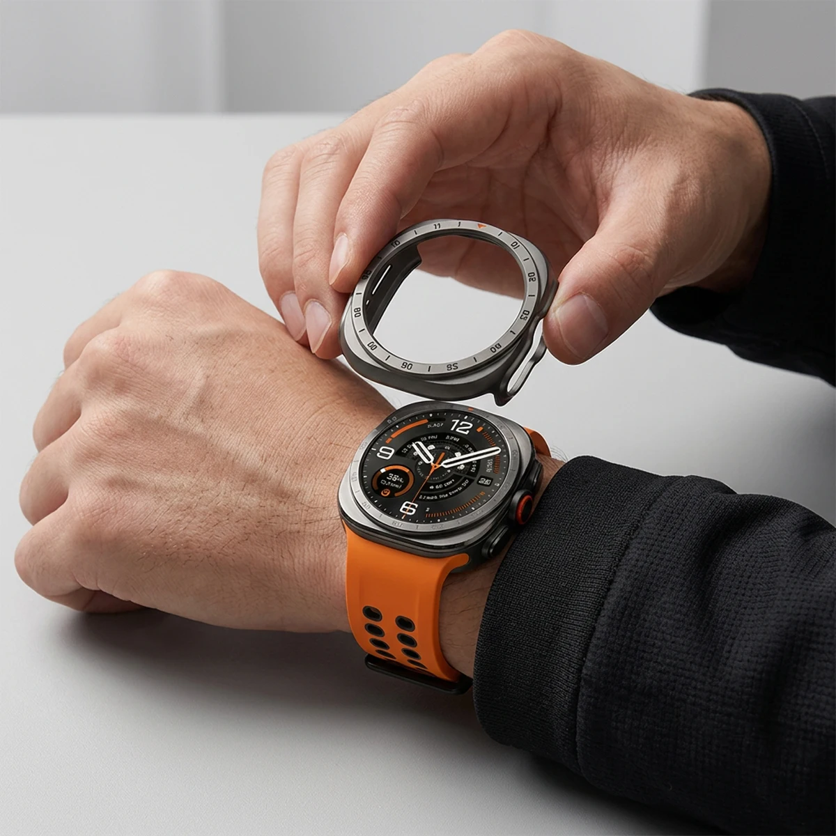 Funda de PC + Cristal para Samsung Galaxy Watch Ultra 2, Protector de Pantalla de Vidrio Templado, Funda Rígida Hueca de PC, Cubierta para Galaxy Watch Ultra 2026