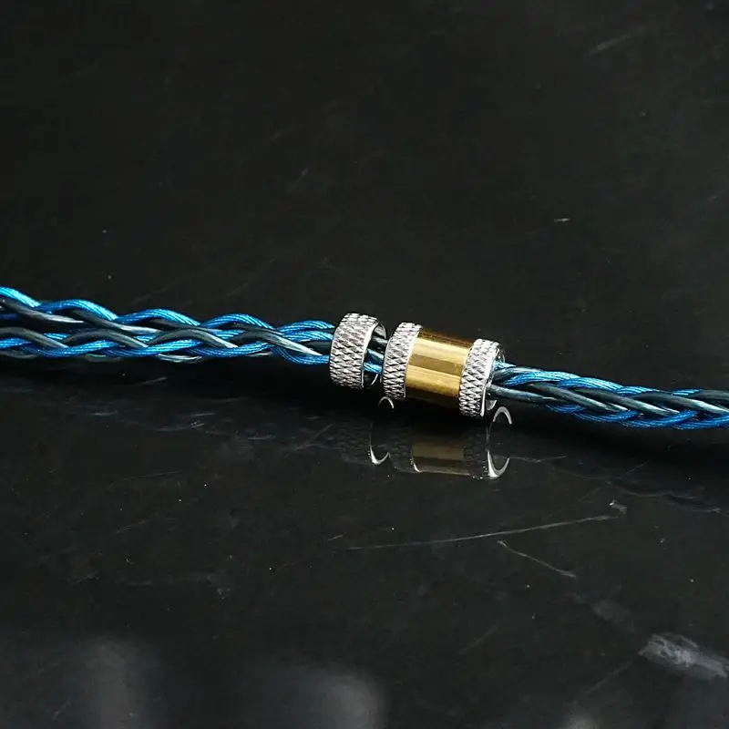 XINHS-Cable de auriculares Enchapado en plata, conector Coaxial blindado de cobre y cristal individual, H06 8N