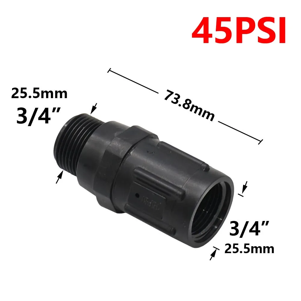 15PSI 20PSI 25PSI 30PS 45PSI 3/4 "reguladores de presión preestablecidos de agua de rosca reducen la presión de agua entrante para riego de jardín