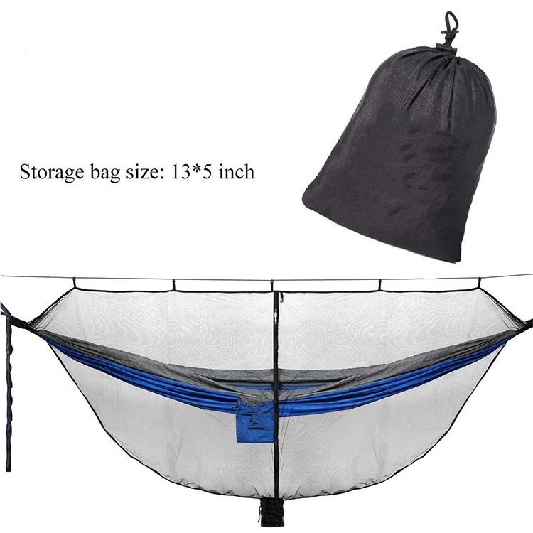 Mosquitera colgante separadora portátil de viaje ligera al aire libre, red para insectos para hamaca de Camping