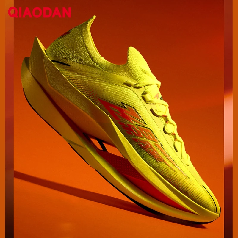 QIAODAN Feiying Plaid 3 Carbon Plate, zapatillas para correr para hombre, zapatillas deportivas para carreras de maratón 2026, zapatillas deportivas con amortiguación de rebote, QDB023262290