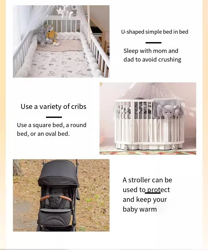 Protector de cuna para bebé de 2M y 3M, juego de cojines para cama de bebé móvil, Color azul, decoración para habitación infantil, envío gratis, 2023