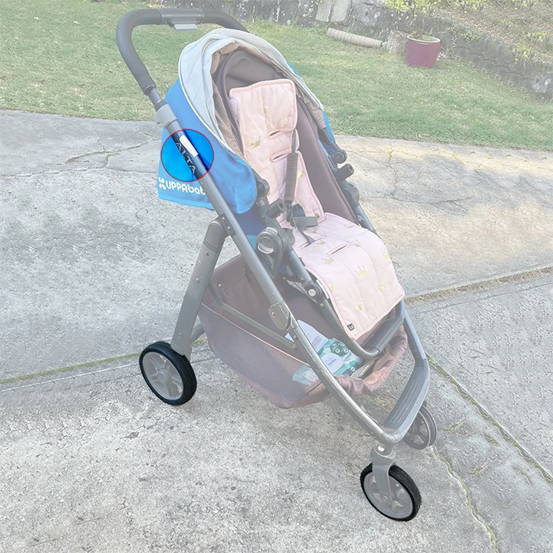Neumático para cochecito Uppababy Alta Cruz V1, rueda delantera o trasera, cubierta de neumático sin cámara de PU, accesorios de repuesto para cochecito de bebé