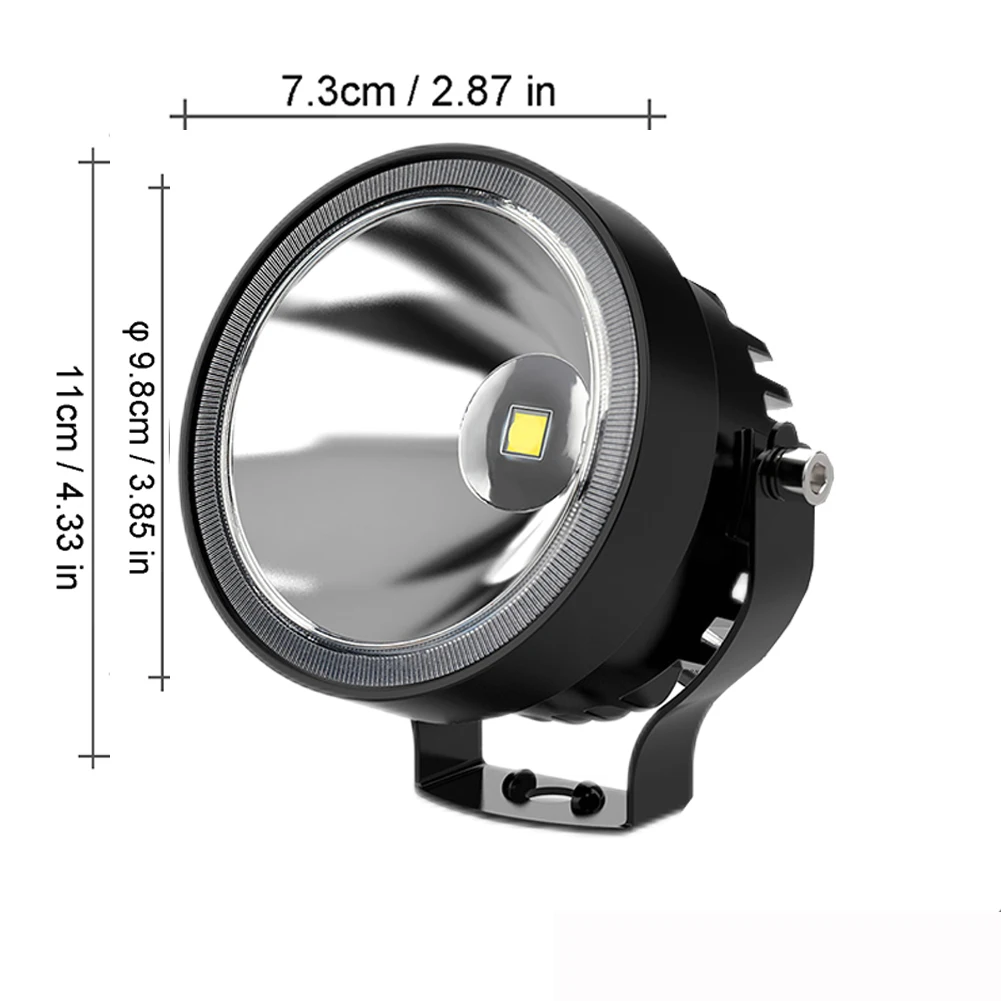 NAOEVO-foco de luz Led de trabajo, luces antiniebla redondas blancas superbrillantes para motocicleta, ATV, barco, 2 piezas, 4 pulgadas, 4x4, todoterreno, 60W, 14000LM