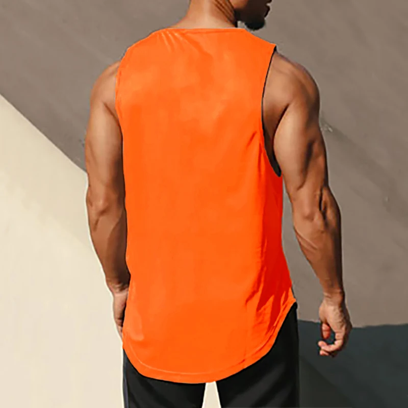 Camisetas sin mangas de secado rápido para gimnasio y Fitness de malla de verano, camiseta informal sin mangas para culturismo que absorbe la humedad, chalecos musculares para entrenamiento