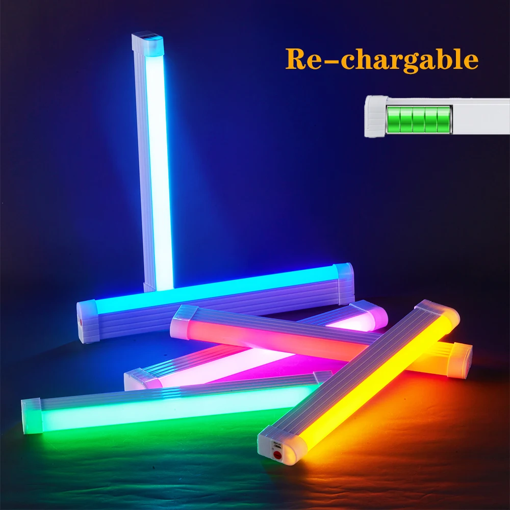Varita de luz LED para vídeo, luz de relleno colgante de mano, lámpara de fotografía, lámpara de noche recargable, palo de luz para transmisión en vivo de Vlog