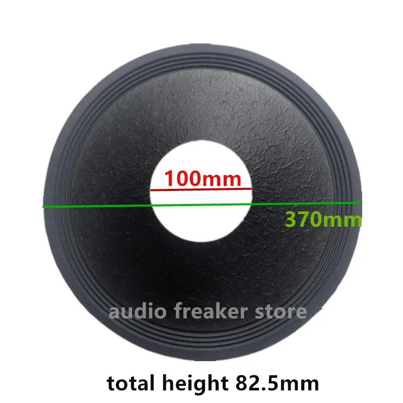 1 unidad de cono de papel para woofer de altavoz de 15 pulgadas, kit de reparación con triple/cuádruple borde de tela, bobina de voz de 100 mm para sistema DIY de cine en casa y estudio