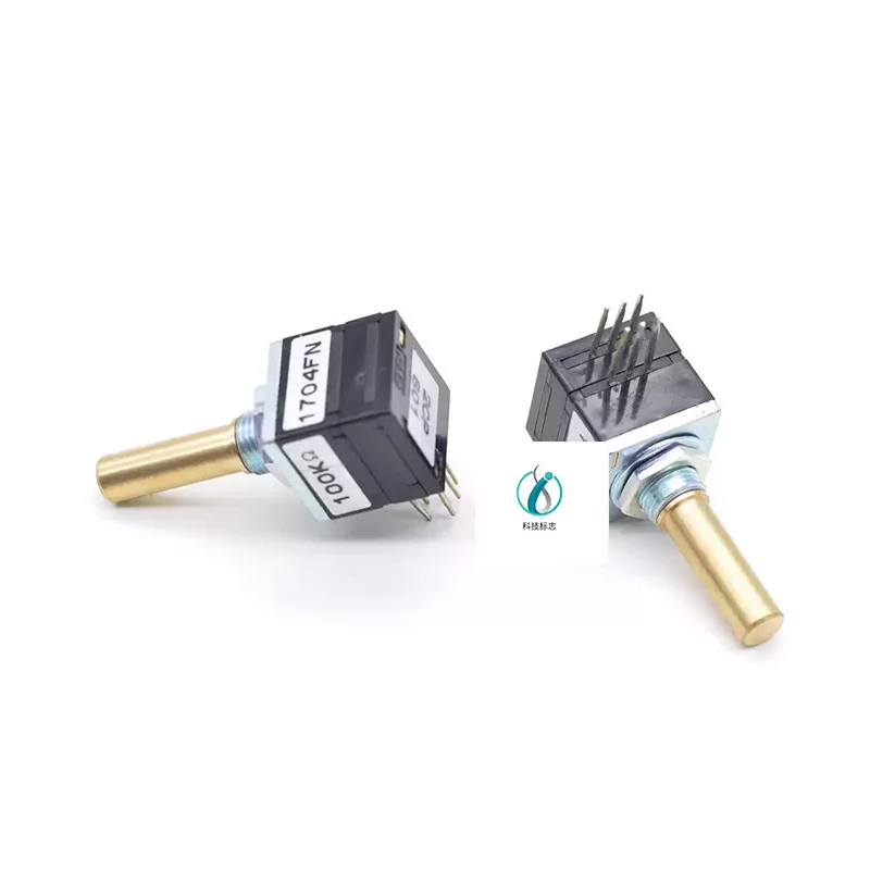 Potenciómetro de volumen tipo logarítmico de película plástica conductora TKD 2CP601 10K 50K 100K