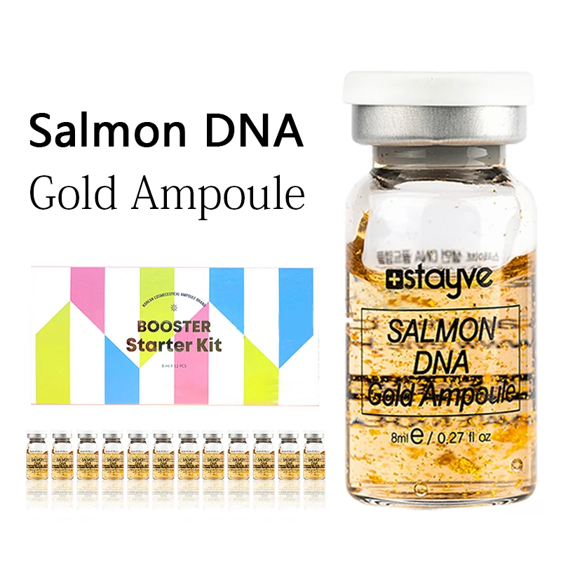 Kit de Inicio Stayve 8ml BB Cream Glow Booster Serum con ADN de Salmón Natural para Blanquear, Hidratar y Cuidar la Piel