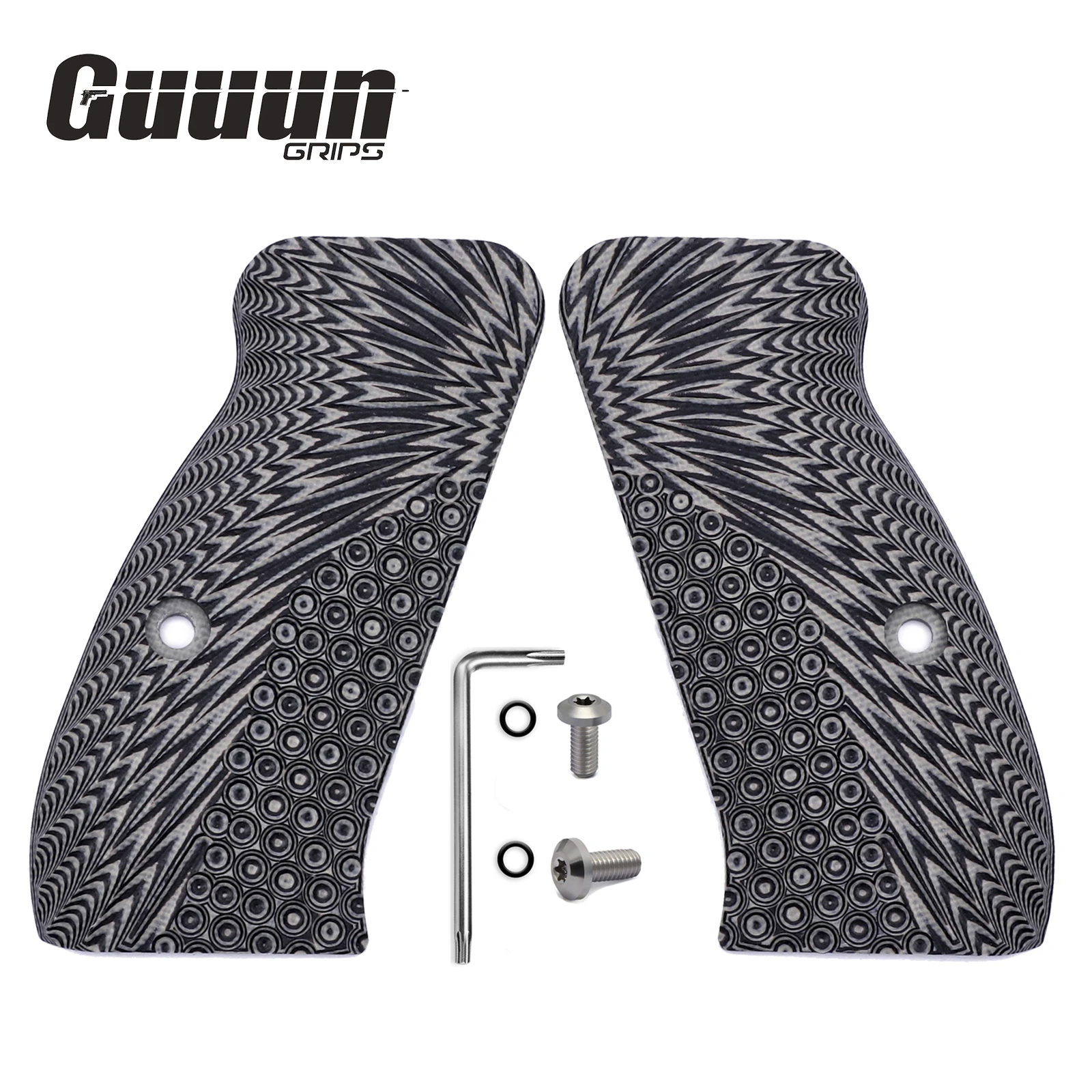Guuun-empuñaduras compactas G10 CZ 75, Material OPS, textura CZ P-01, CZ 75 D PCR Compact