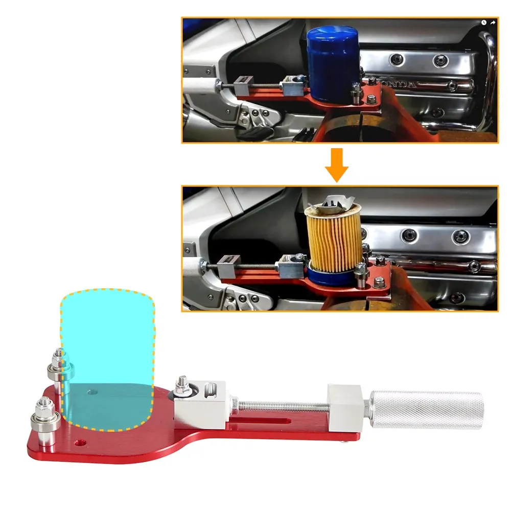 Reemplazar 77750 herramienta de corte de filtro de aceite ajustable accesorios de corte automático aptos para rango 2-3/8 " - 5" aluminio rojo negro 1 pieza
