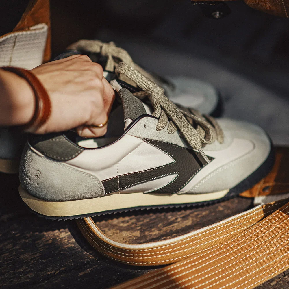 Zapatos Maden para hombre serie Discovery Retro para correr primavera Casual transpirable zapatillas bajas suela gruesa zapatos de entrenamiento alemanes