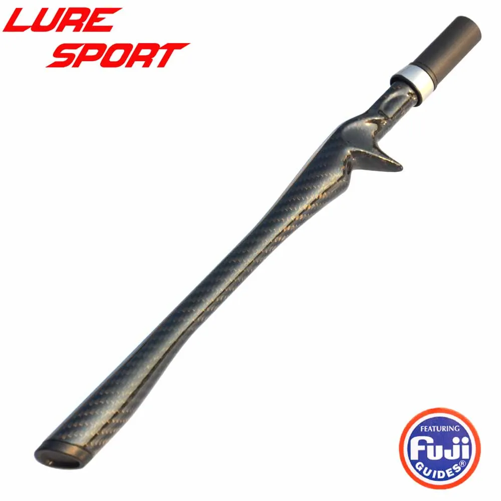 LureSport-mango de agarre de asiento de carrete fundido de carbono tejido 3K, varilla Triangular FUJI KDPS16, reparación de componentes de construcción, bricolaje, 35cm