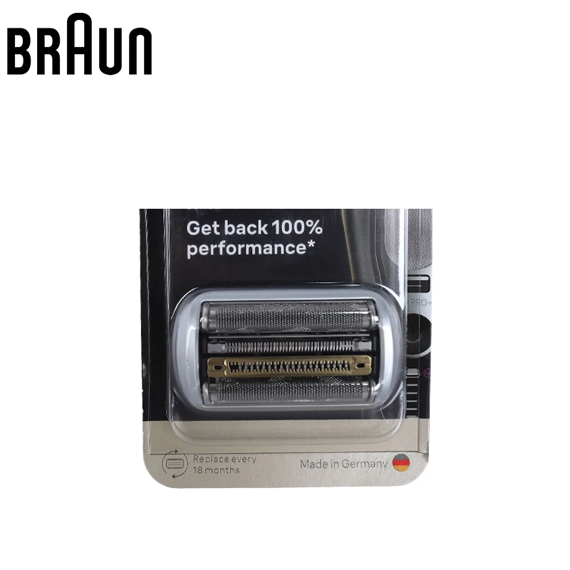 Braun 96M Serie 9 Pro+ Afeitadora eléctrica Cabezal de afeitado Pieza de afeitadora de repuesto Compatible con todas las maquinillas de afeitar Braun Serie 9