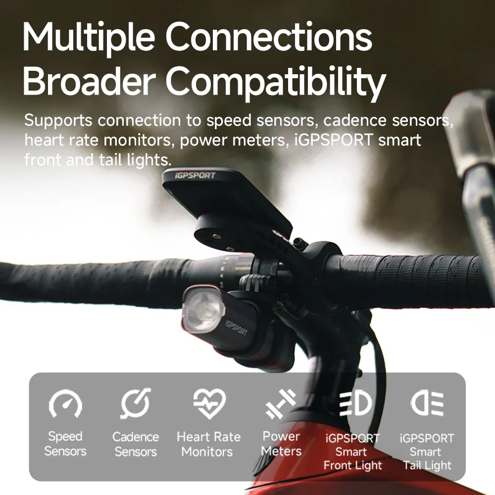 IGPSPORT BSC100Max GPS bicicleta ordenador velocímetro inalámbrico odómetro 40 horas de duración de la batería IPX7 impermeable accesorios de ciclismo