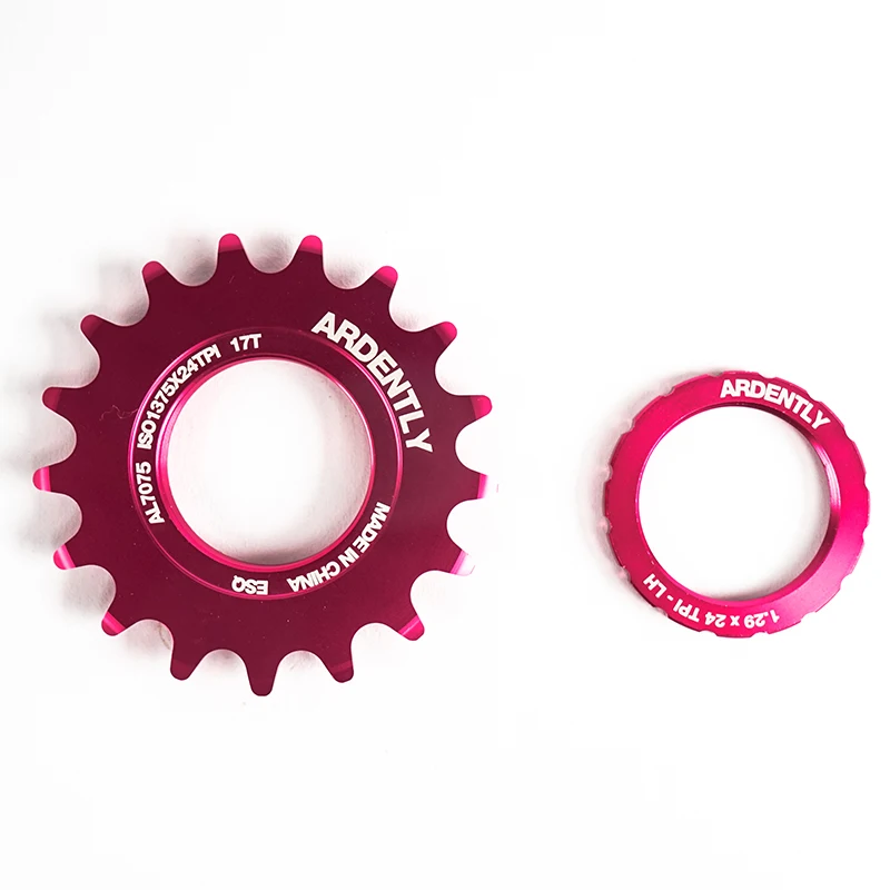 Obras de bicicleta Ardently FixedGear 13T/14T/15T/16T/17T/18T/19T/20T piñón de volante de marcha única anillo de bloqueo de bicicleta de pista Fixie