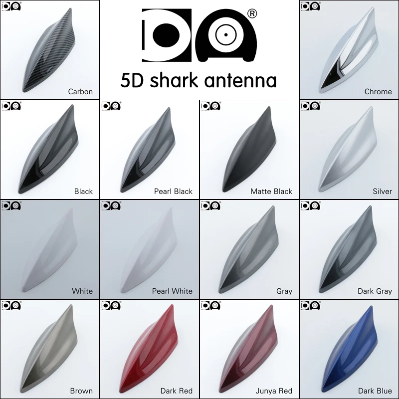 Antena Universal 5d con forma de aleta de tiburón, antenas de Radio para coche, Fm Am, pintura de Piano de señal más fuerte para Totota Corolla