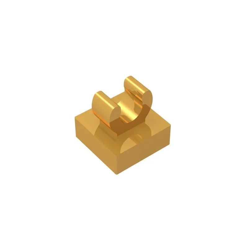 Gobricks GDS-818 Azulejo Especial 1x1 con Clip con Bordes Redondos compatible con lego 15712 2555 DIY Edificio Educativo
