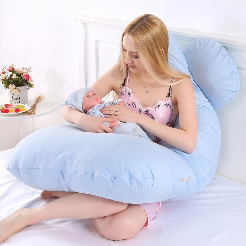 Almohada de embarazo 130*70cm almohada de cintura para dormir para mujeres embarazadas almohada de lactancia cojín de lactancia para mujeres
