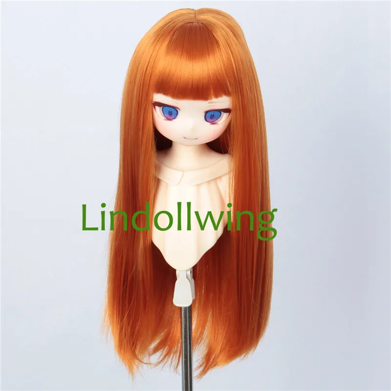Peluca BJD 1/3 Pullip Dal DD Dollfie peluca de muñeca peluca de colección larga de 8-9 pulgadas