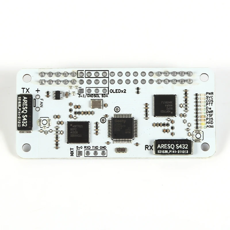 Placa de punto de acceso MMDVM dúplex UHF VHF antena incorporada soporte P25 DMR YSF para Raspberry Pi Zero W 0W 2W 3B + 4B 4B +