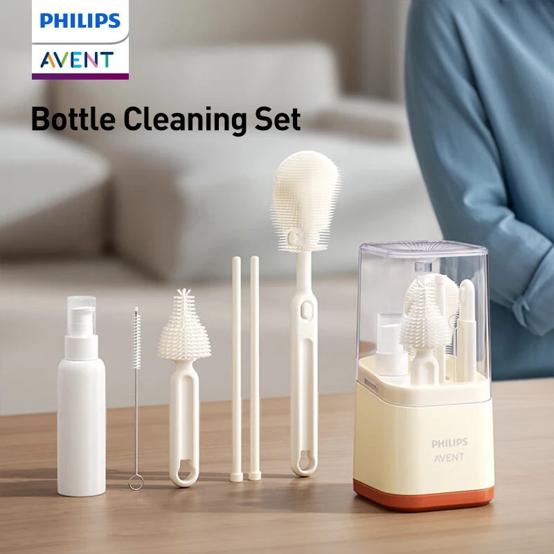 Avent Juego de limpieza de biberones para bebés, herramienta de limpieza de cocina para biberones