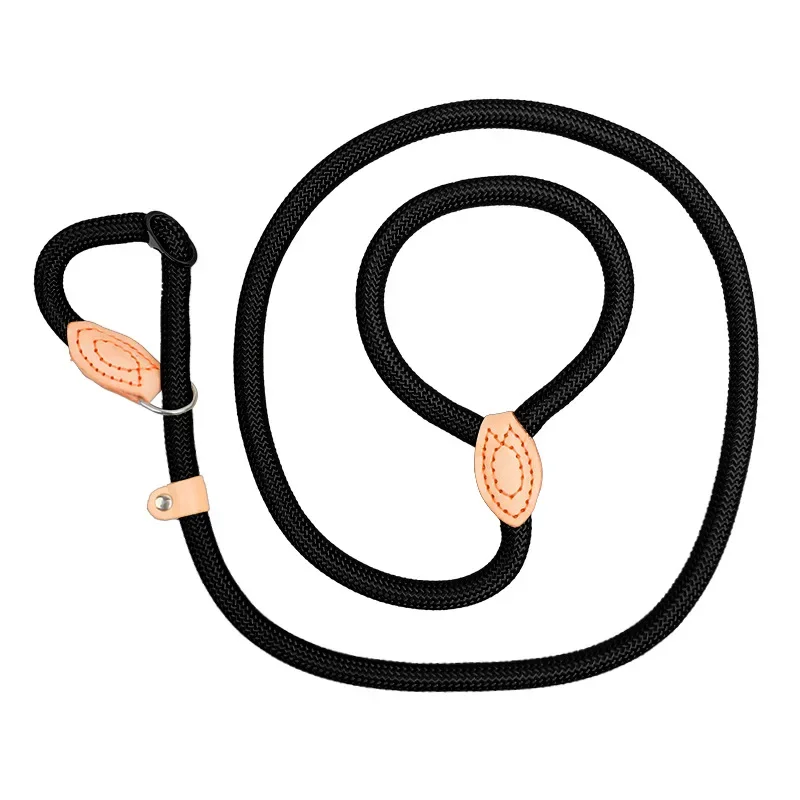 Correa para caminar para perros, cuerda antideslizante, correa de plomo, cuerda trenzada resistente, Collar de bucle ajustable, correas de entrenamiento para perros grandes