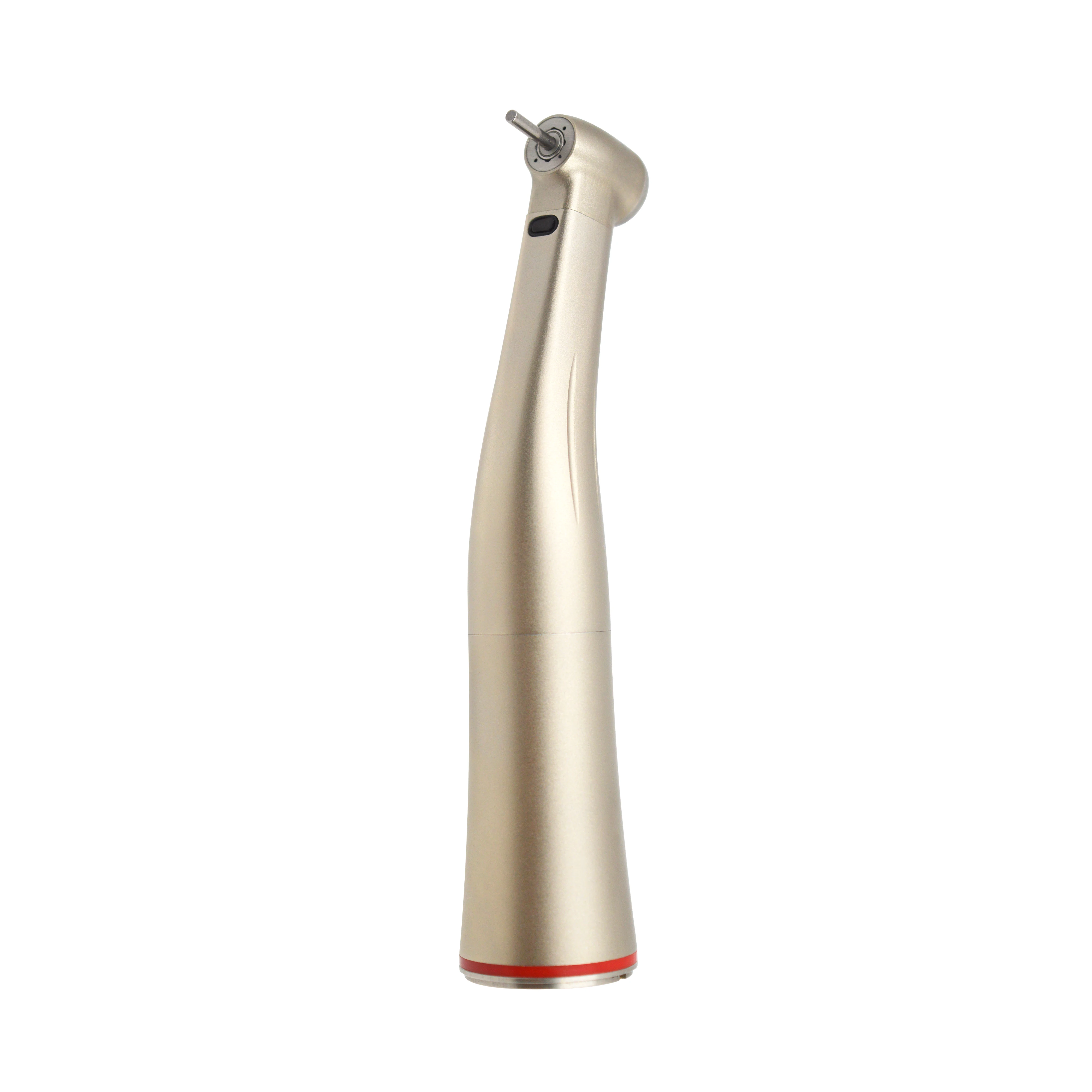Pieza de mano dental contra-ángulo multiplicadora de velocidad 1:5 con luz de fibra óptica y spray de agua, tipo E, para clínica dental y laboratorio